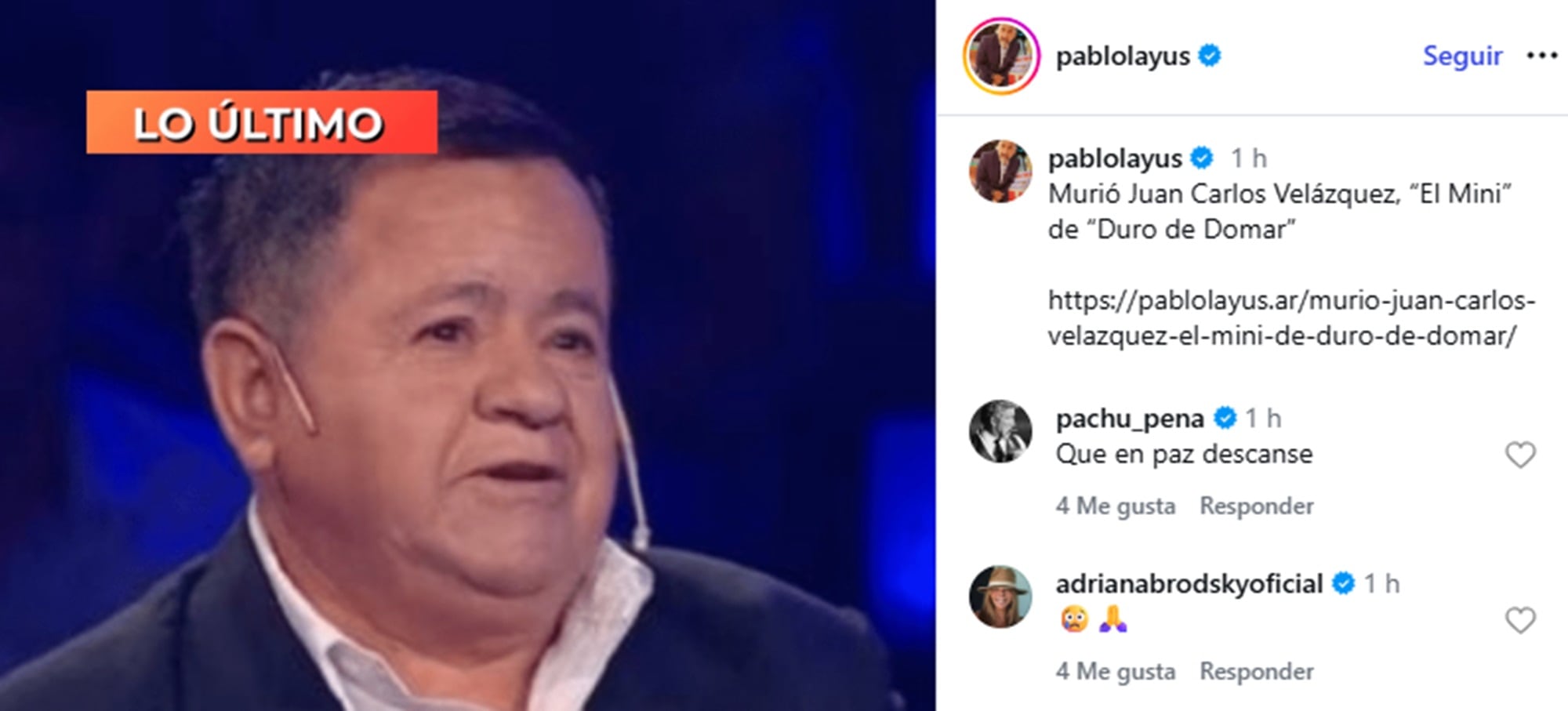 Adriana Brodsky y Pachu Peña despidieron a El Mini