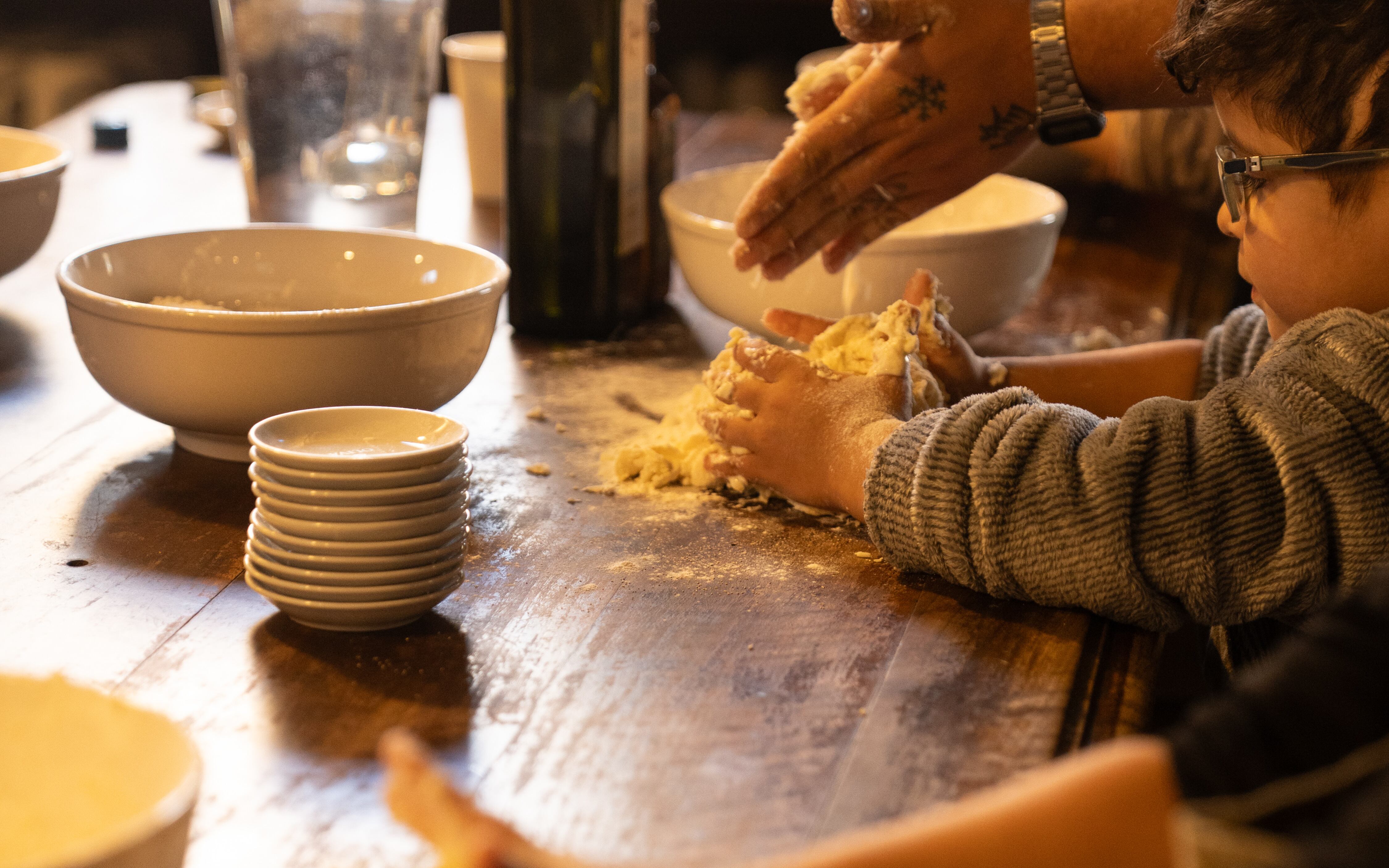 Clases de cocina en Terrazas de los Andes.