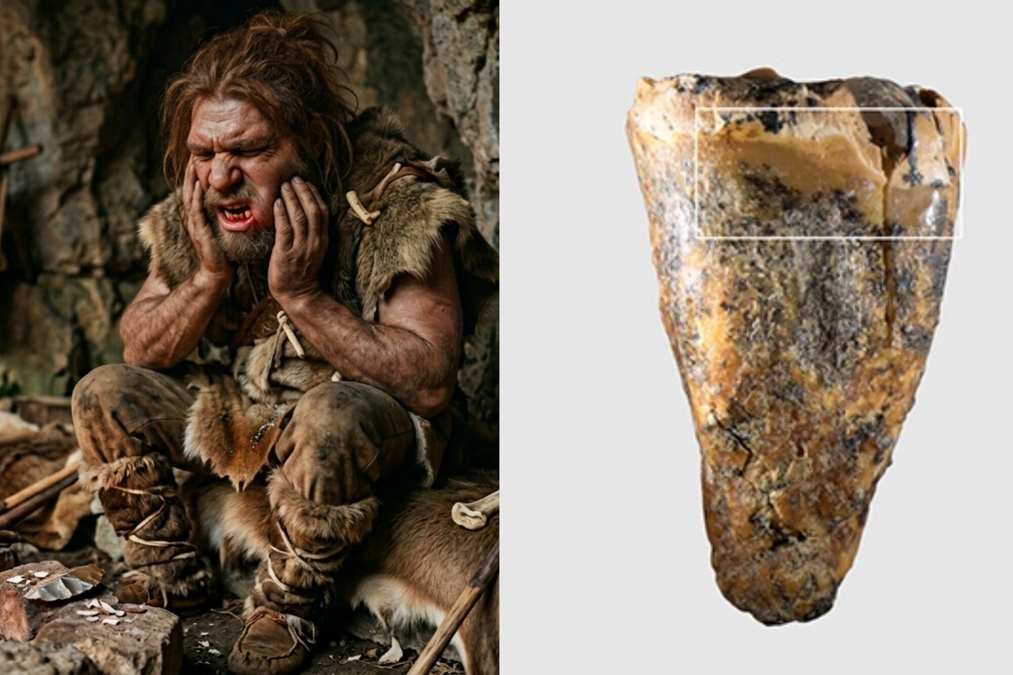 Un diente de 59.000 años revela que los neandertales practicaban cirugía dental sin anestesia y con piedras