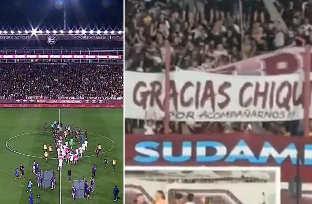 Lanús: apareció una bandera con la leyenda “Gracias Chiqui”, pero la hinchada se manifestó en contra de Tapia