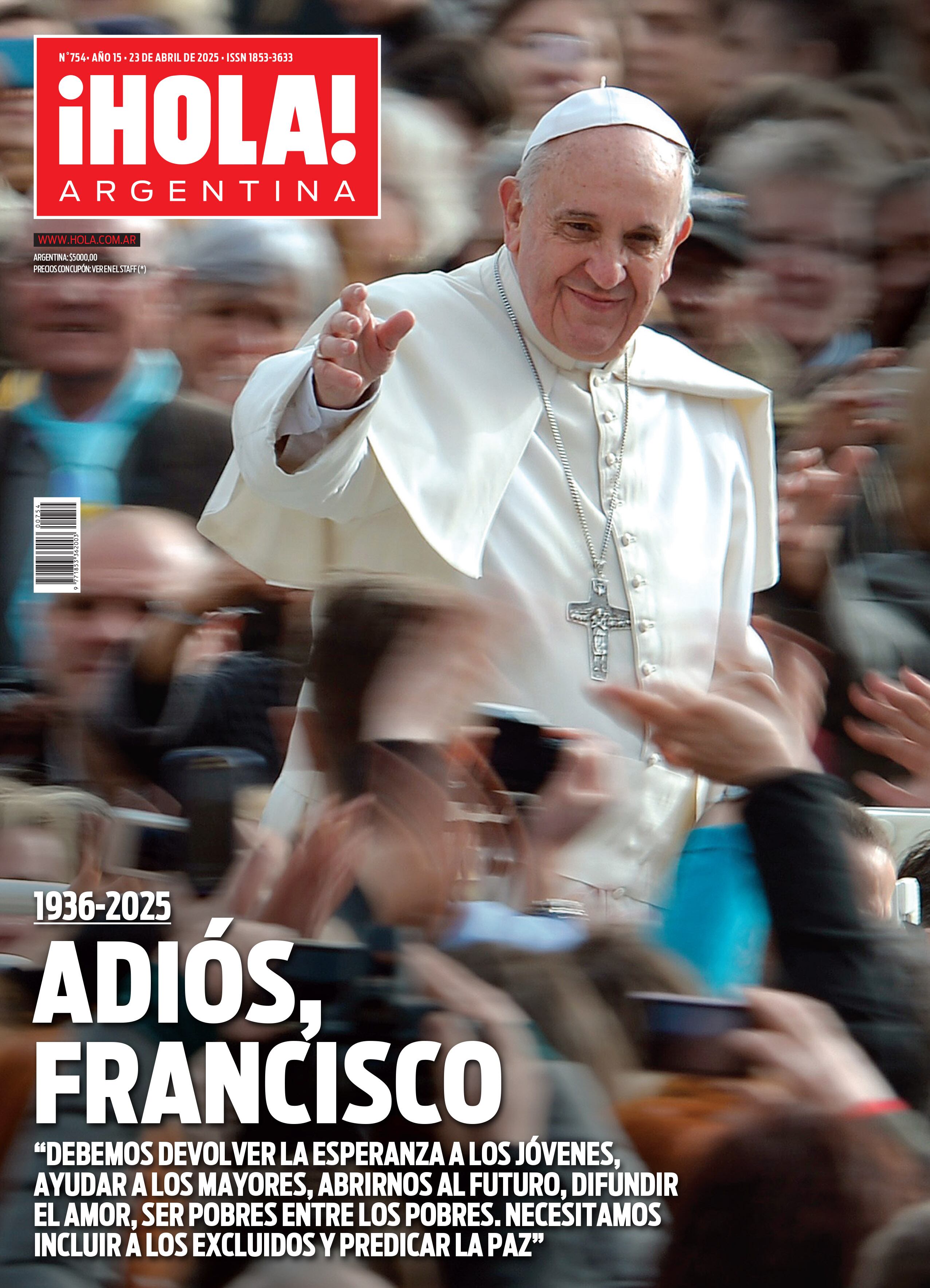 La tapa de revista ¡Hola! de esta semana.