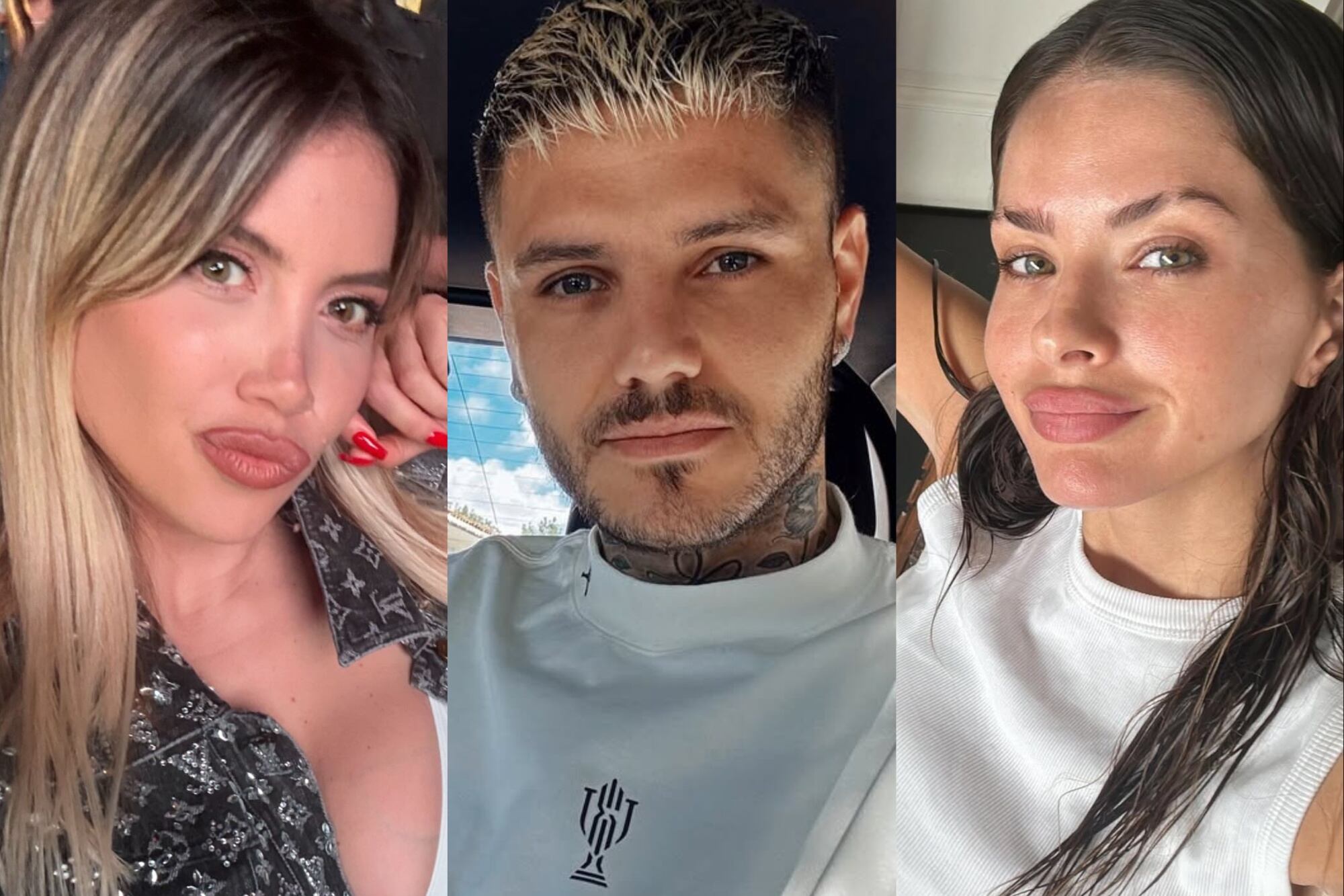 Wanda Nara, Mauro Icardi y la China Suárez protagonizan una disputa legal y mediática (Foto: Instagram @wanda_nara / @mauroicardi / @sangrejaponesa)