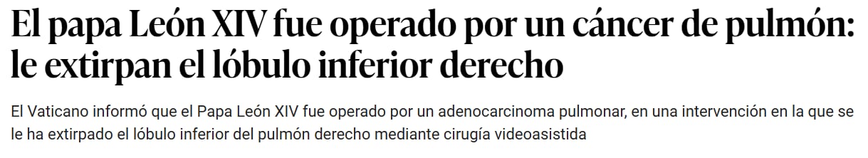 El título que publicó El Comercio, de Perú