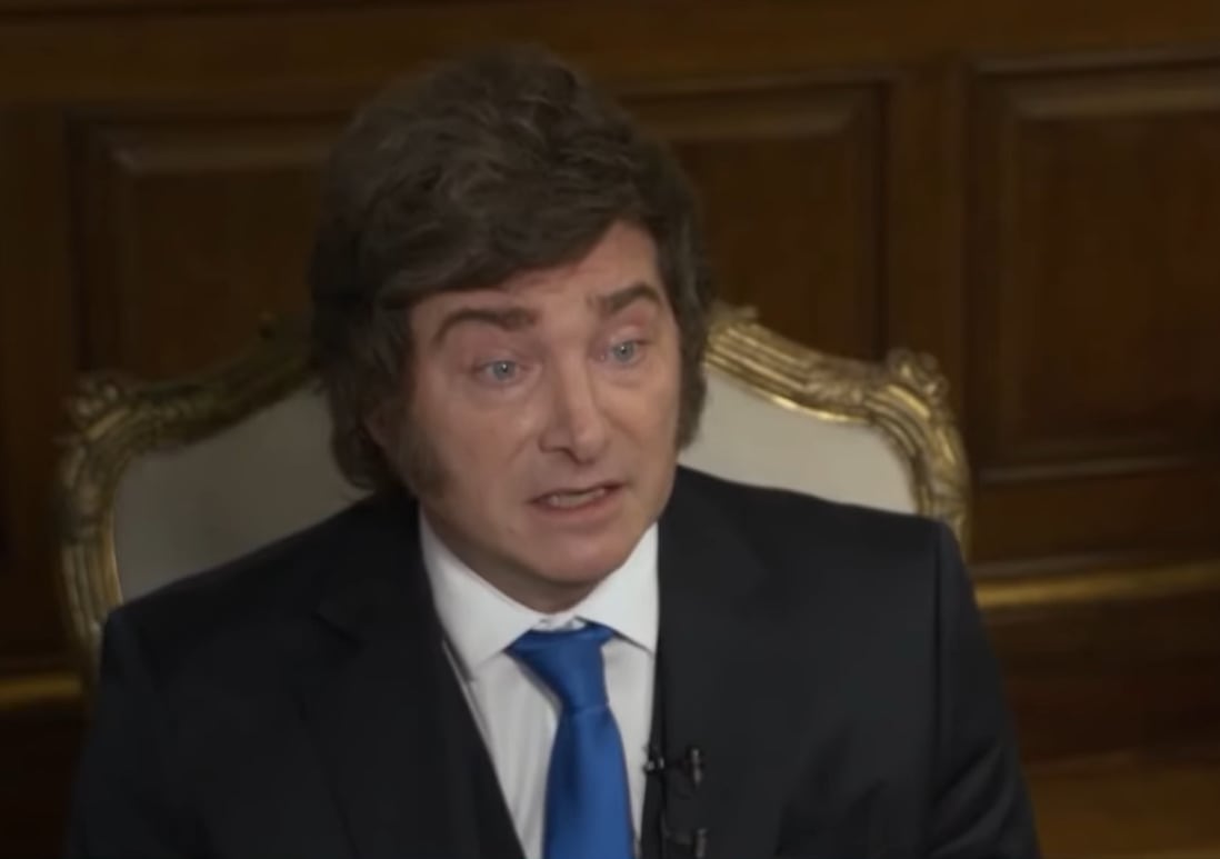 El presidente Javier Milei entrevistado por Luis Majul en LN+