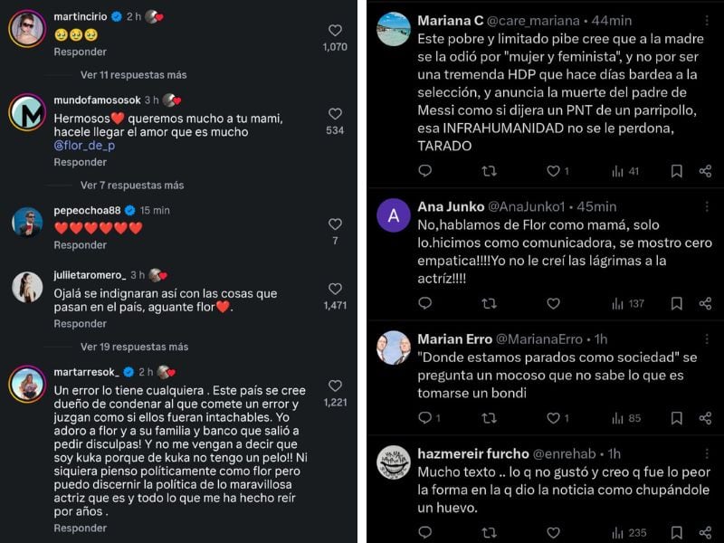 Las reacciones en redes sociales al posteo de Juan Otero