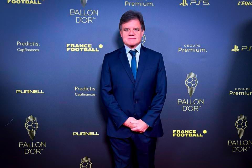 Enrique Sacco en la gala del Balón de Oro