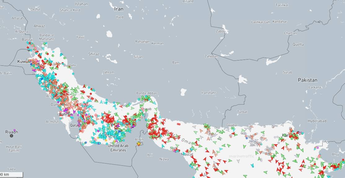 Miércoles 8 de abril: el movimiento de buques en el estrecho de Ormuz tras el anuncio de la tregua entre Irán y Estados Unidos.