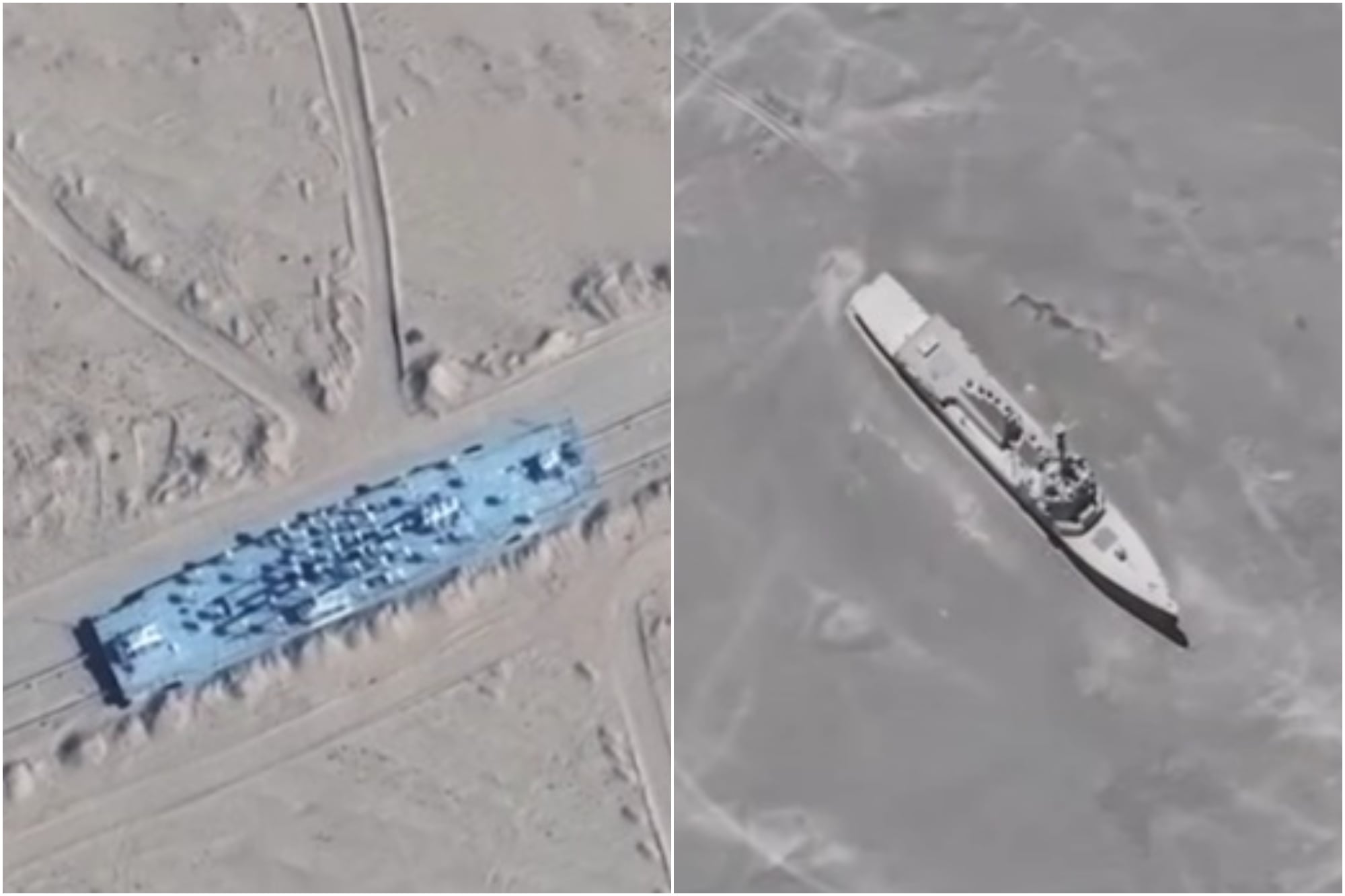 Este simulacro, ubicado en un área de pruebas militares de China, cuenta con detalles estructurales precisos y antenas diseñadas para imitar la firma de radar de los navíos estadounidenses