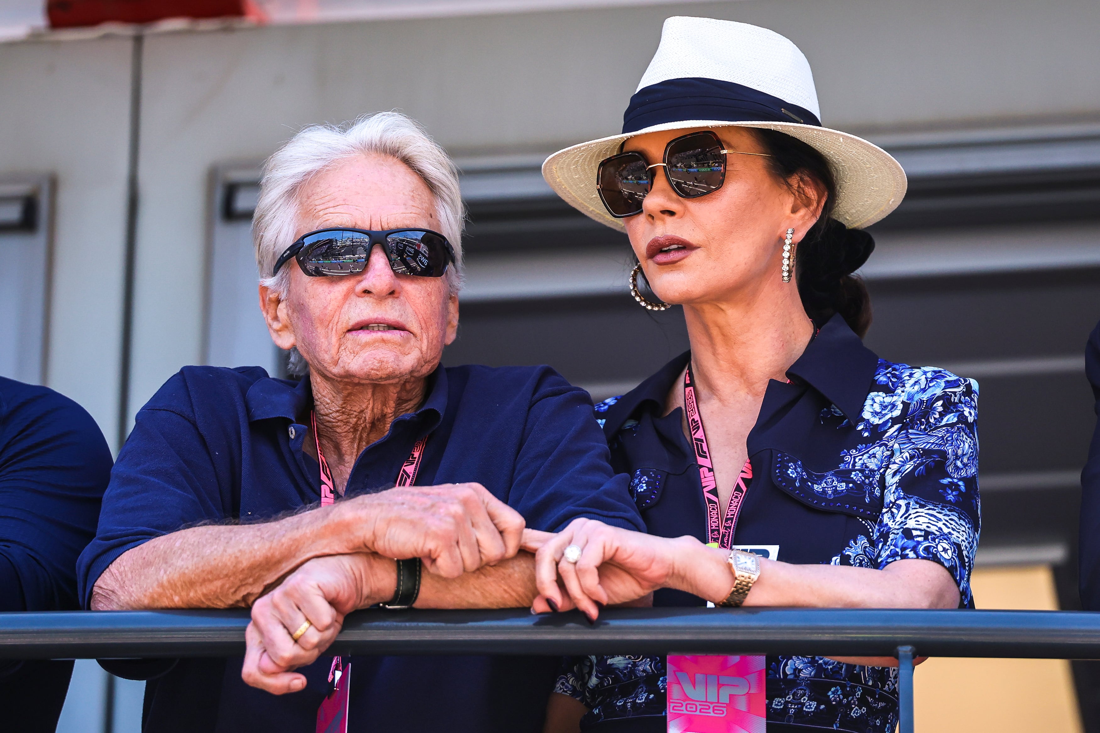 Michael Douglas
y Catherine Zeta-Jones, habitués de la F1