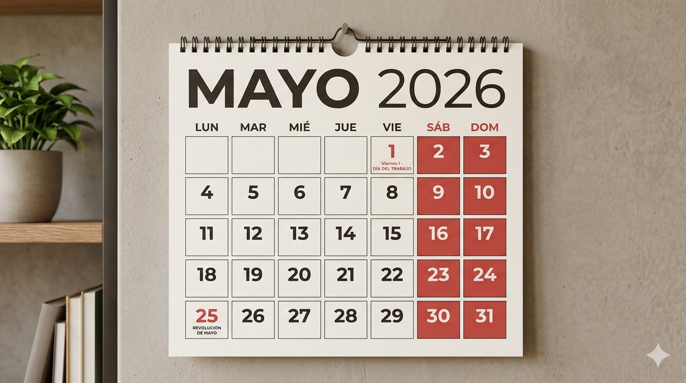 ¿Cuándo es el próximo feriado de mayo?
