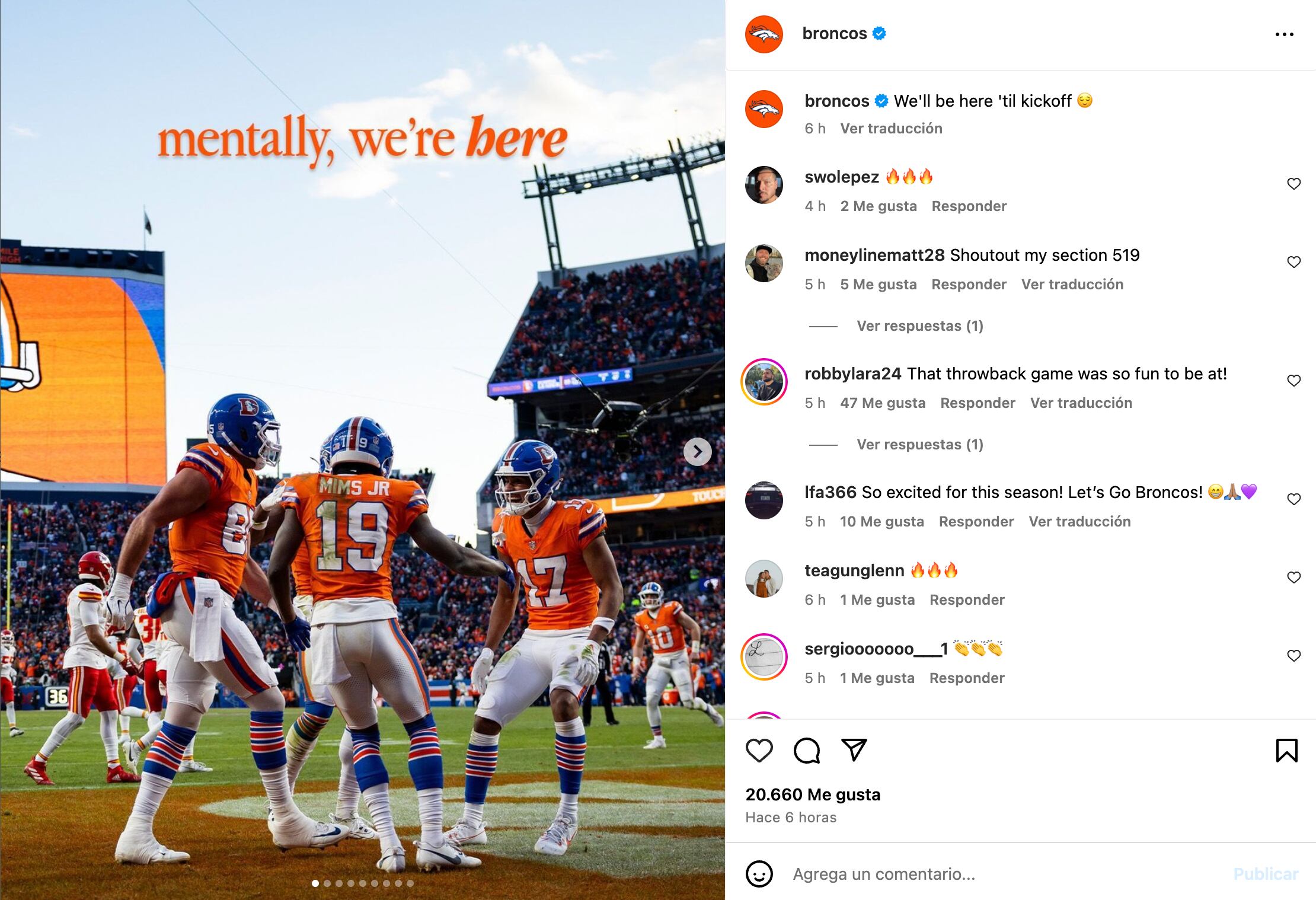 Jared Polis mostró su interés porque el equipo se quede en Denver. Foto: IG Broncos