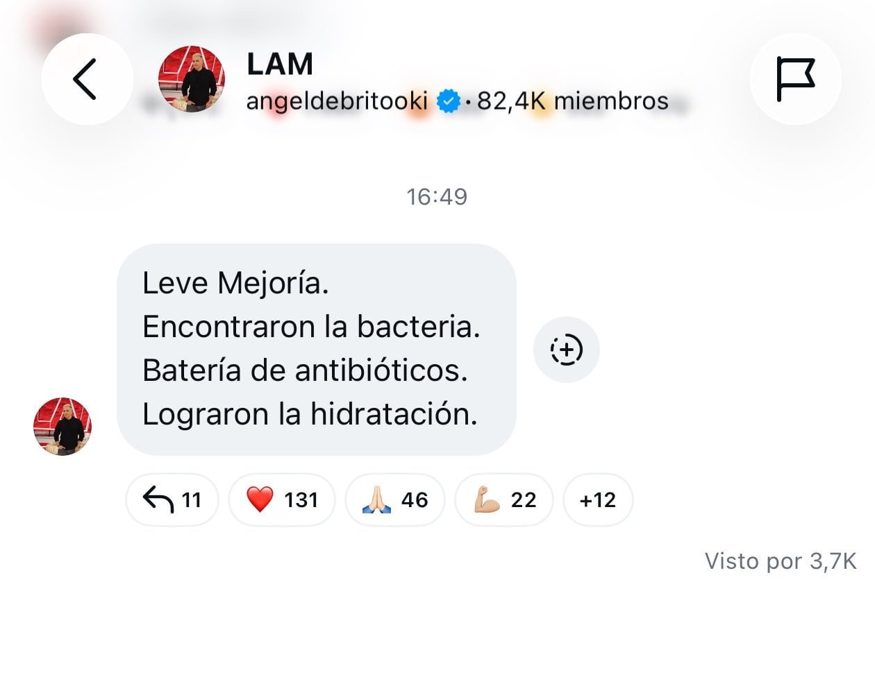 Información que aportó Ángel de Brito durante la tarde del sábado