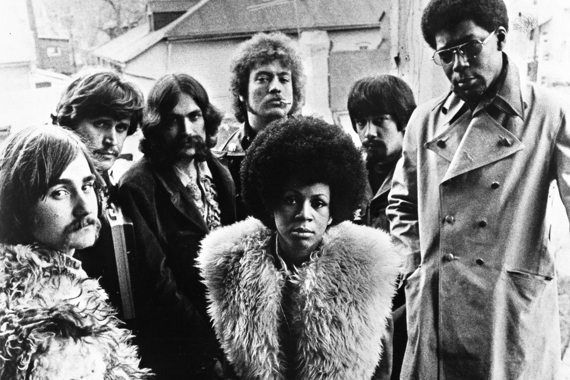 Minnie Riperton con la banda Rotary Connection, en 1970 en Chicago