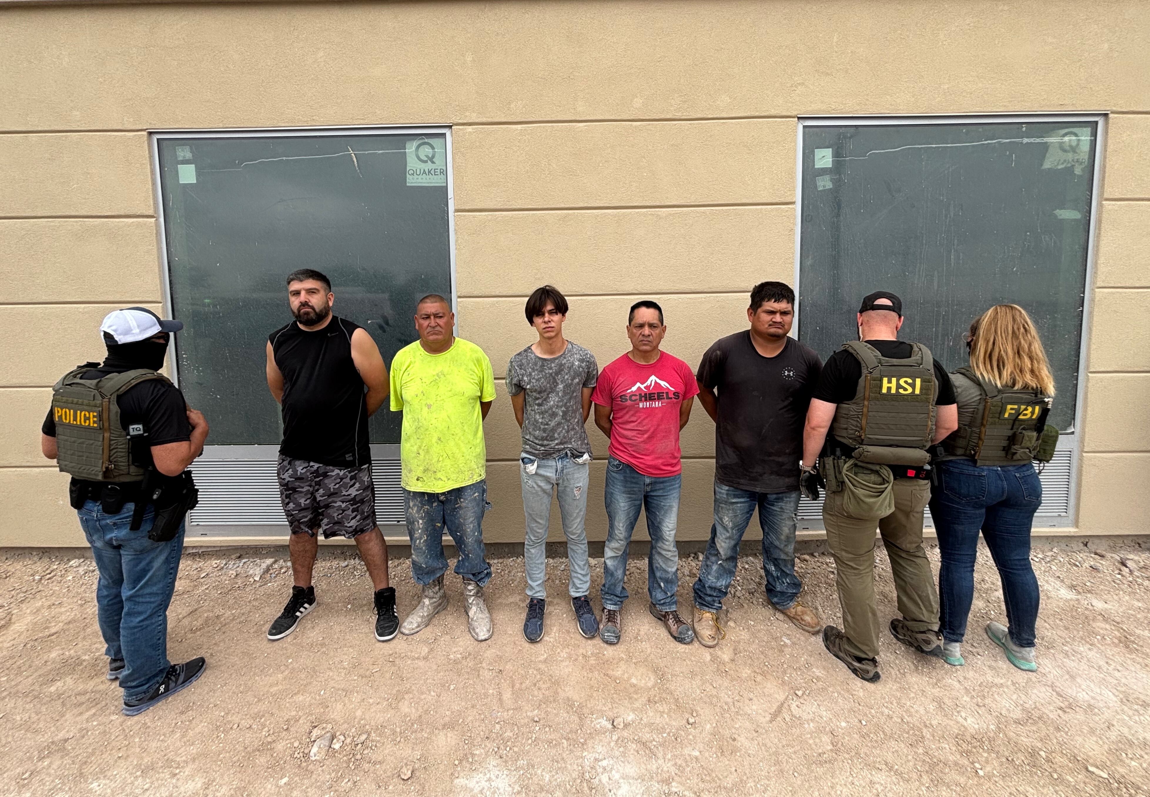 Cinco inmigrantes indocumentados fueron arrestados en una obra en construcción en Del Río, Texas