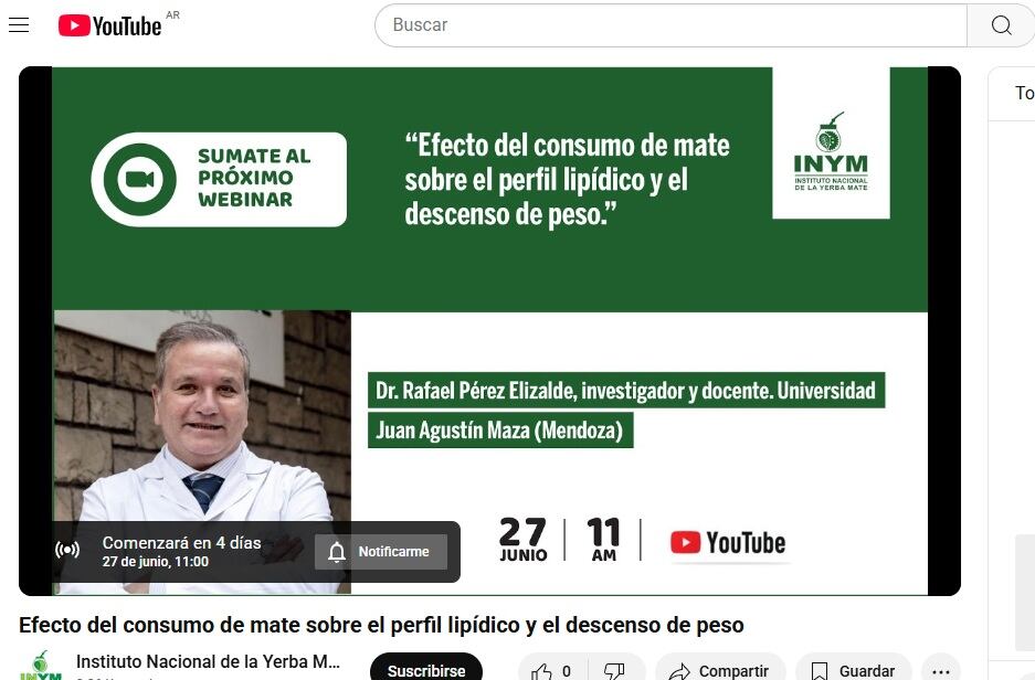 El INYM organiza un webinar sobre los hallazgos del doctor Elizalde y su equipo