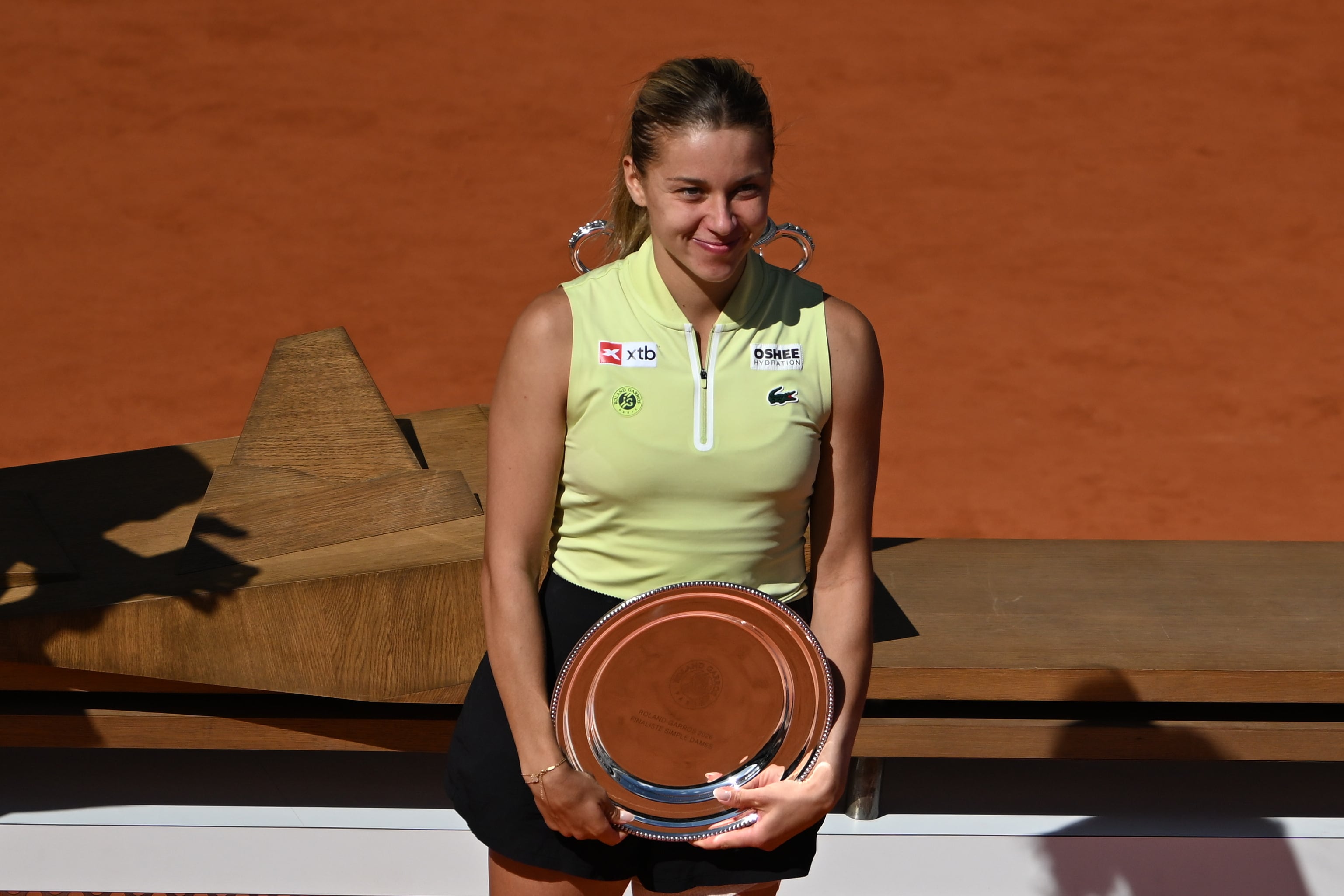 La polaca Maja Chwalinska, sorpresiva finalista del último torneo de Roland Garros
