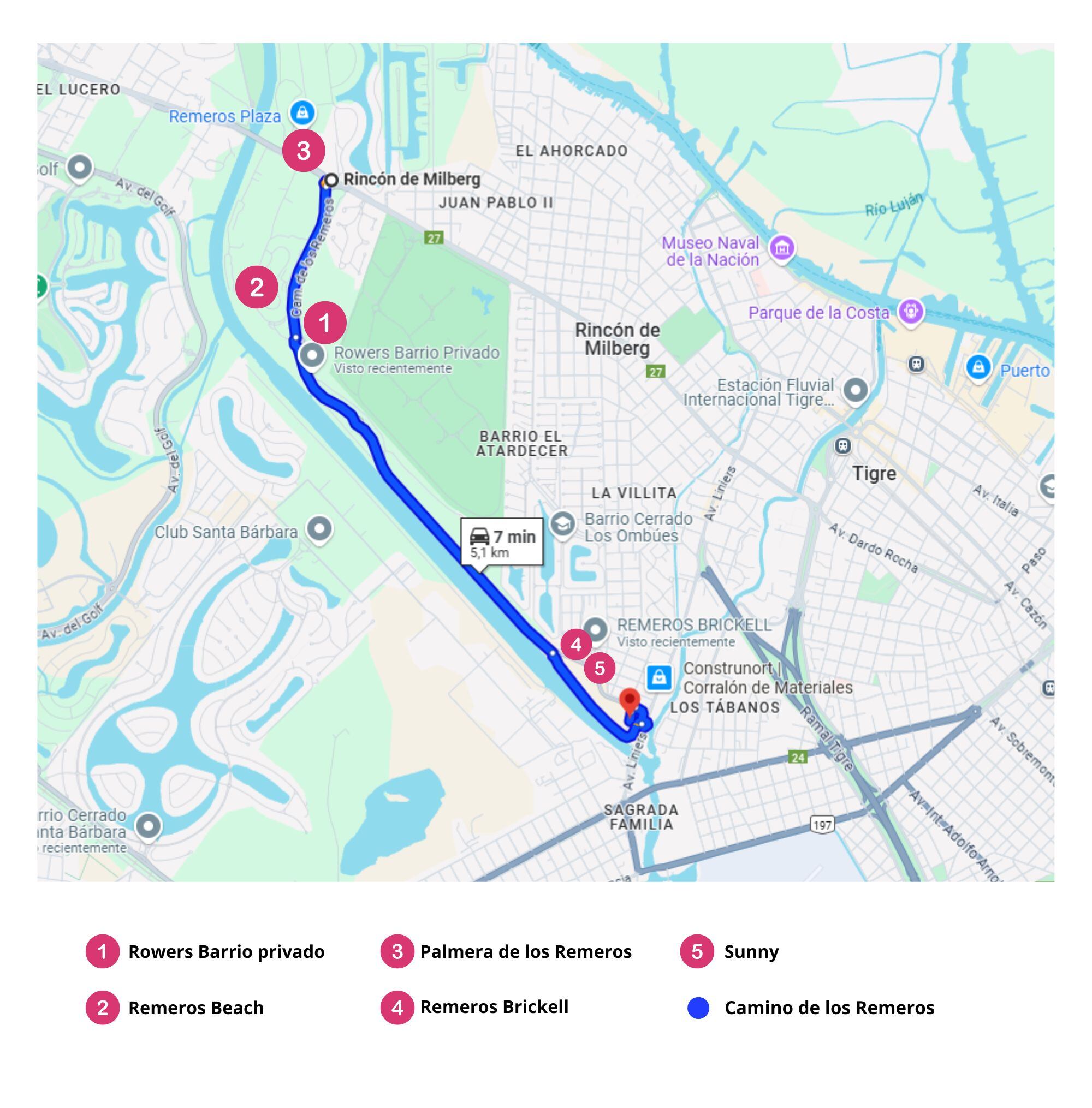El Camino de los Remeros es un corredor de 5 kilómetros, donde cada vez más surgen proyectos inmobiliarios