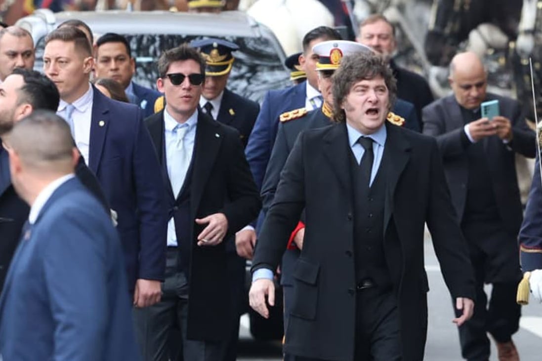 Javier Milei y Santiago Caputo