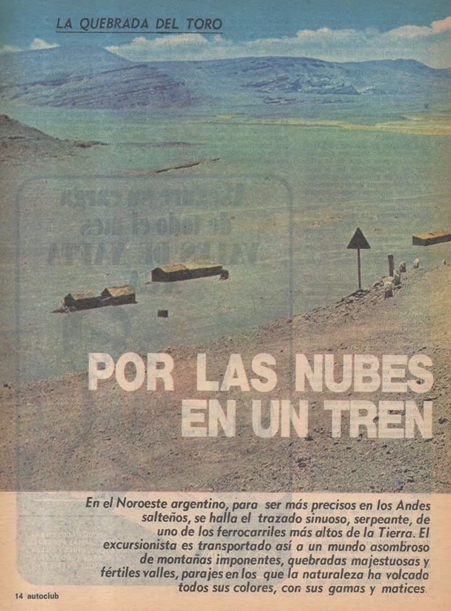 Federico B. Kirbus escribió el artículo “Por las nubes en un tren