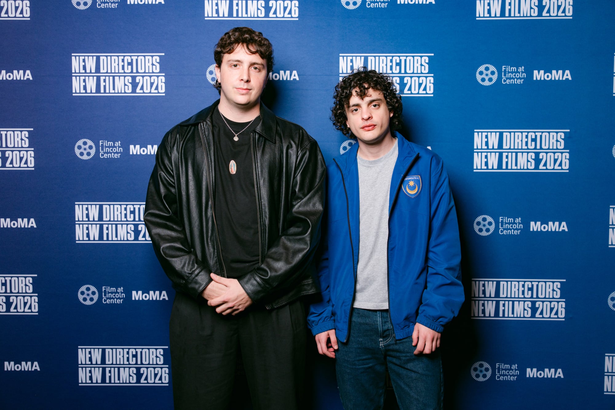Lucas Vignale y Lorenzo Ferro, tras la presentación de su película en Nueva York;
Foto: cortesía Film at Lincoln Center/Photo by Arin Sang-urai @filmlinc
