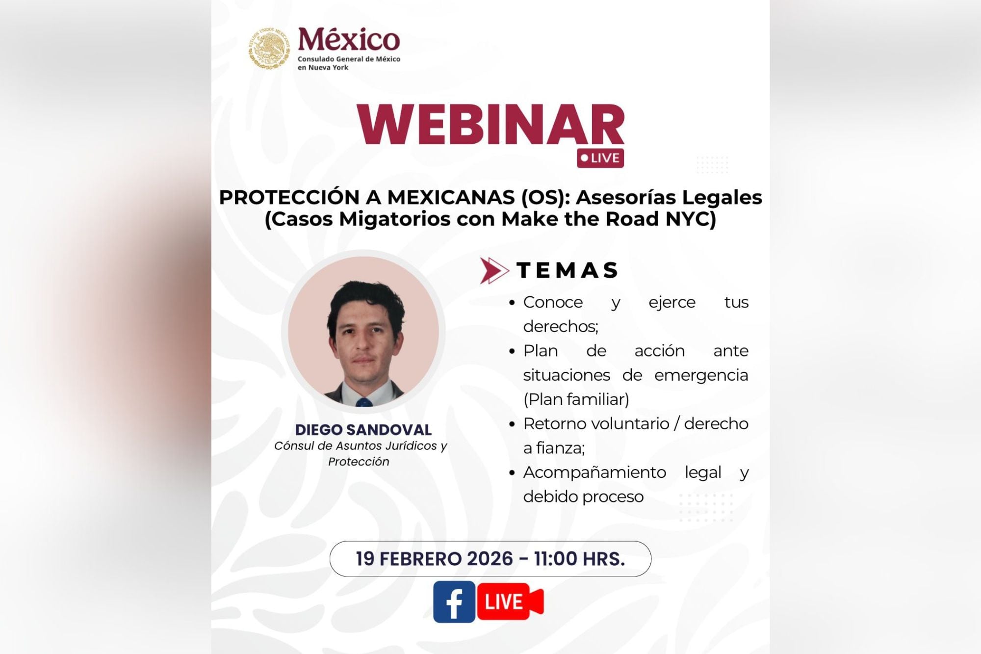 Cómo acceder a asesoría legal para mexicanos en Nueva York este jueves