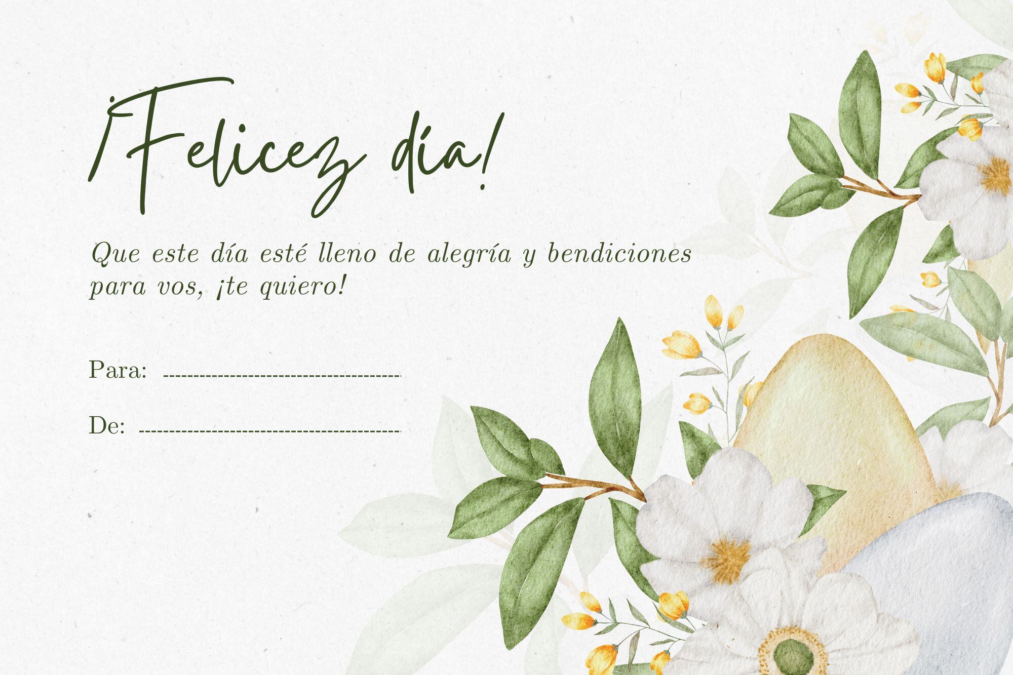 Una tarjeta para regalar en el Día de la Madre