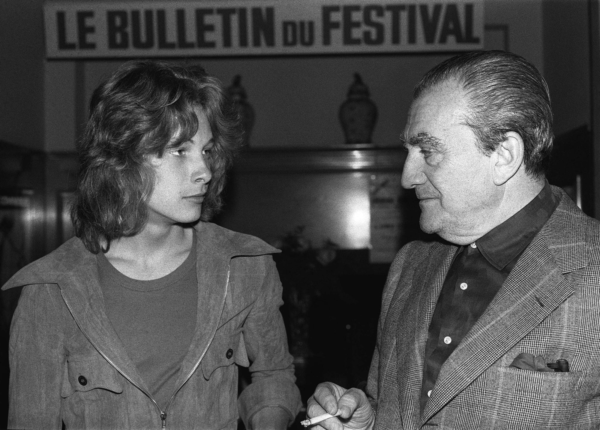 El actor junto al director italiano Luchino Visconti, de quién no guardaba los mejores recuerdos