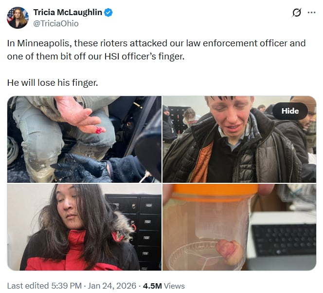 La vocera del DHS, Tricia McLaughlin, apuntó contra los manifestantes