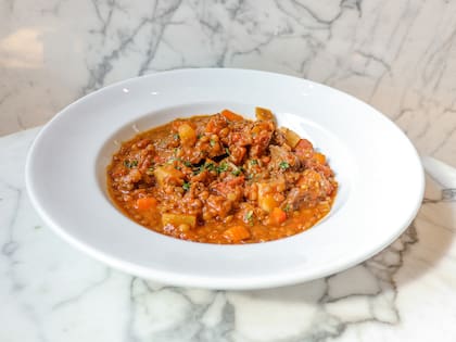 Guiso de lentejas con panceta