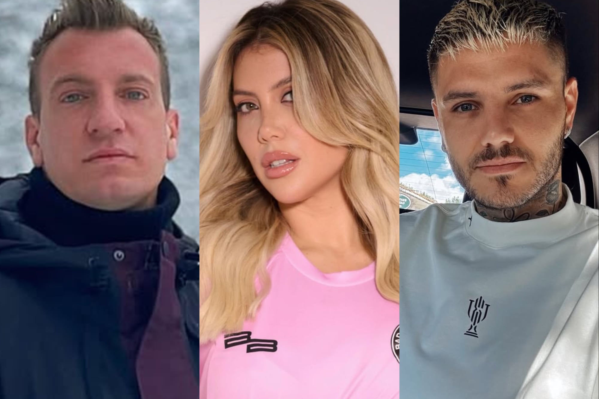 Maxi López y una declaración insólita con respecto a Mauro Icardi y la guerra con Wanda Nara (Foto: Instagram @officialmaxilopez / @wanda_nara / @mauroicardi)