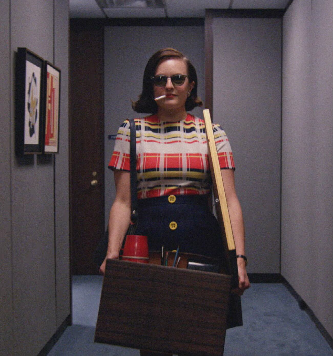 Elisabeth Moss como Peggy Olson, la heroína de Mad Men