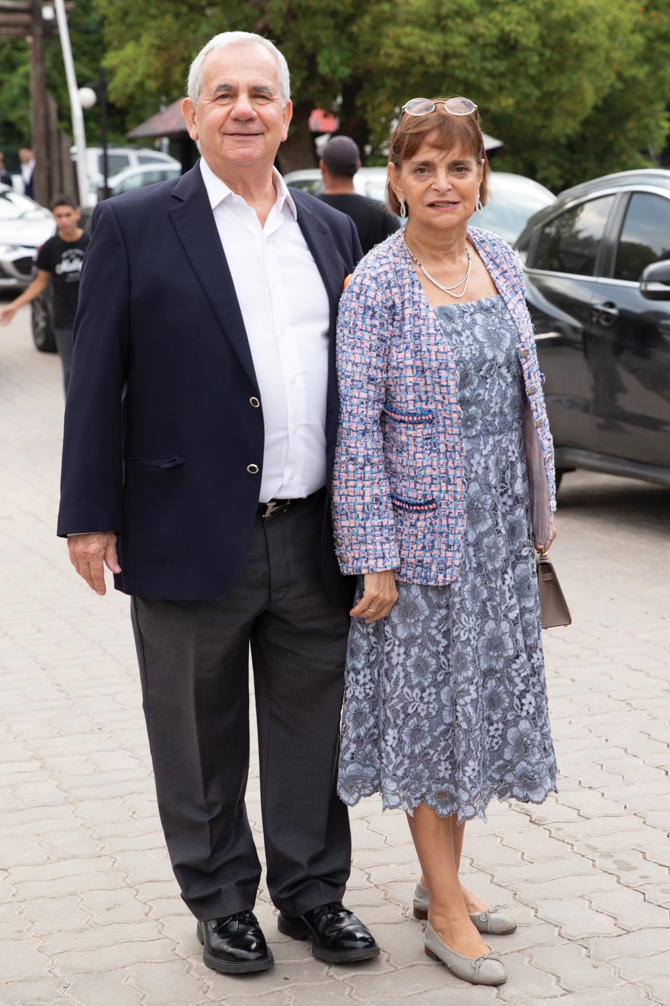 La joyera Claudia Stad con su marido, Pablo Boskis.