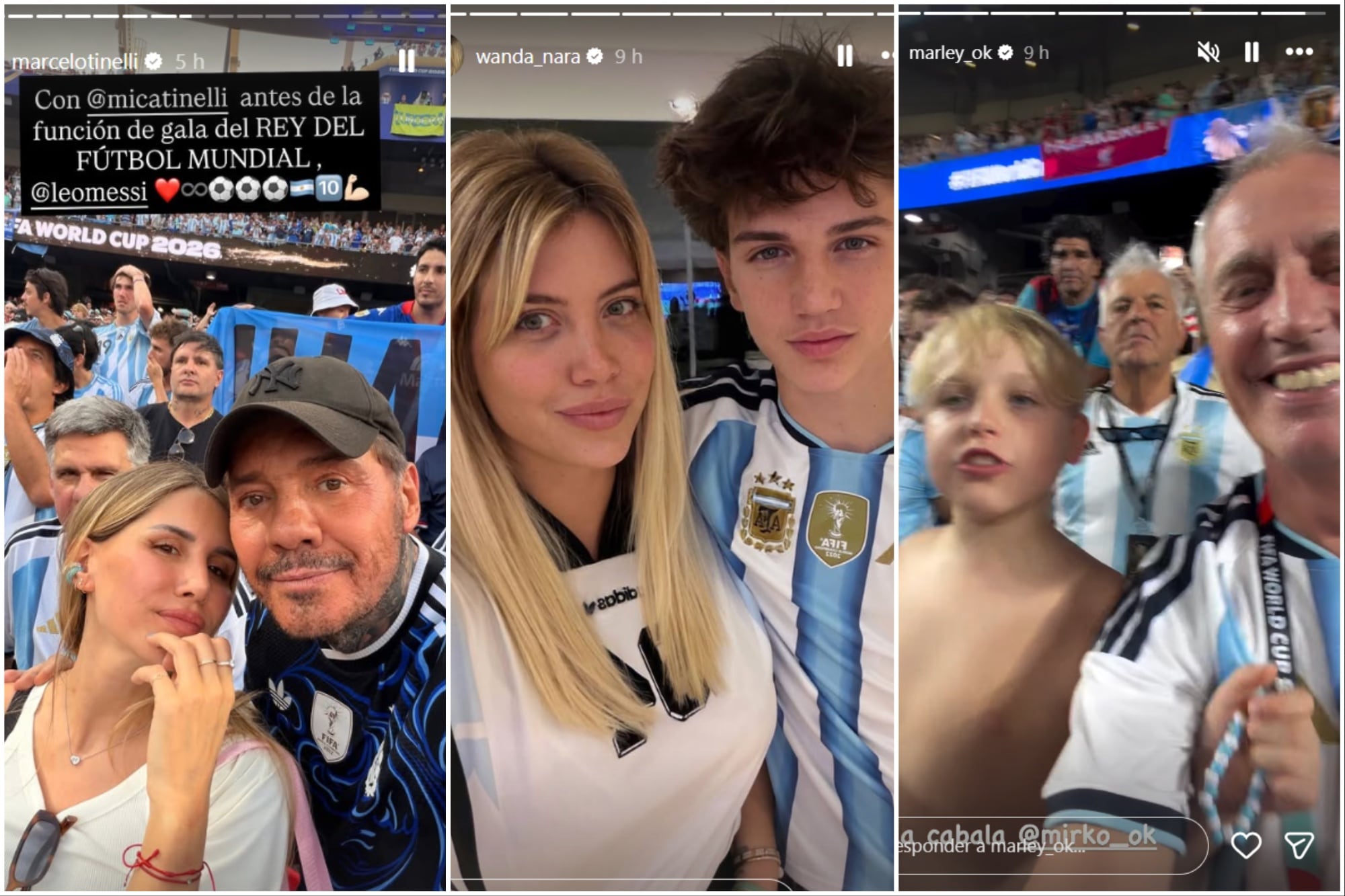 De Wanda Nara a Tini Stoessel: así vivieron los famosos el triunfo de la Selección