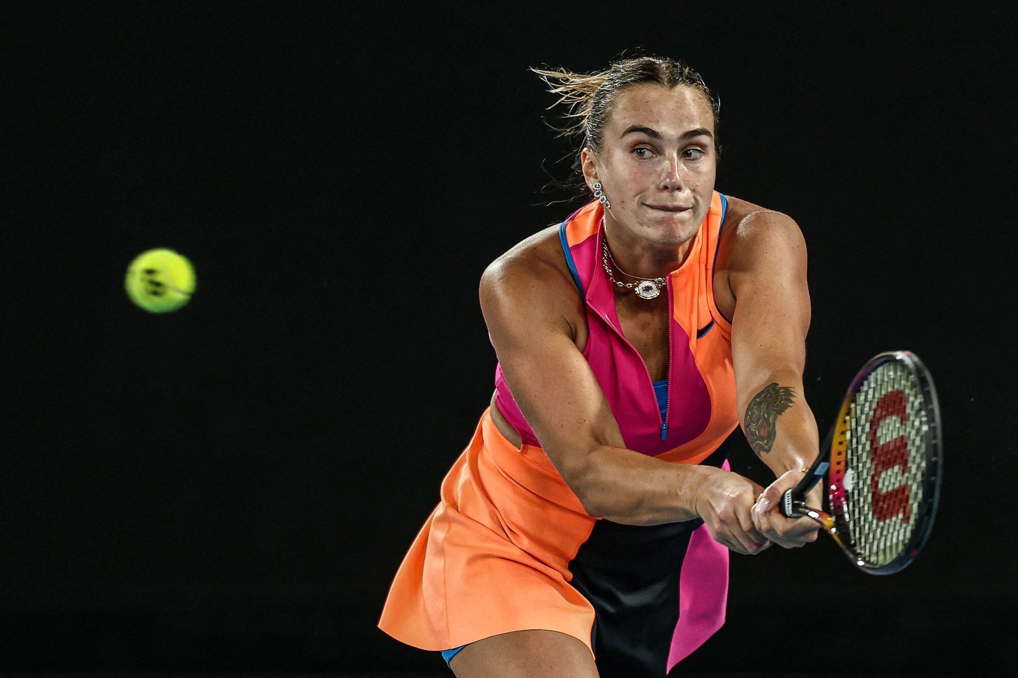 Aryna Sabalenka
(IZHAR KHAN / AFP)