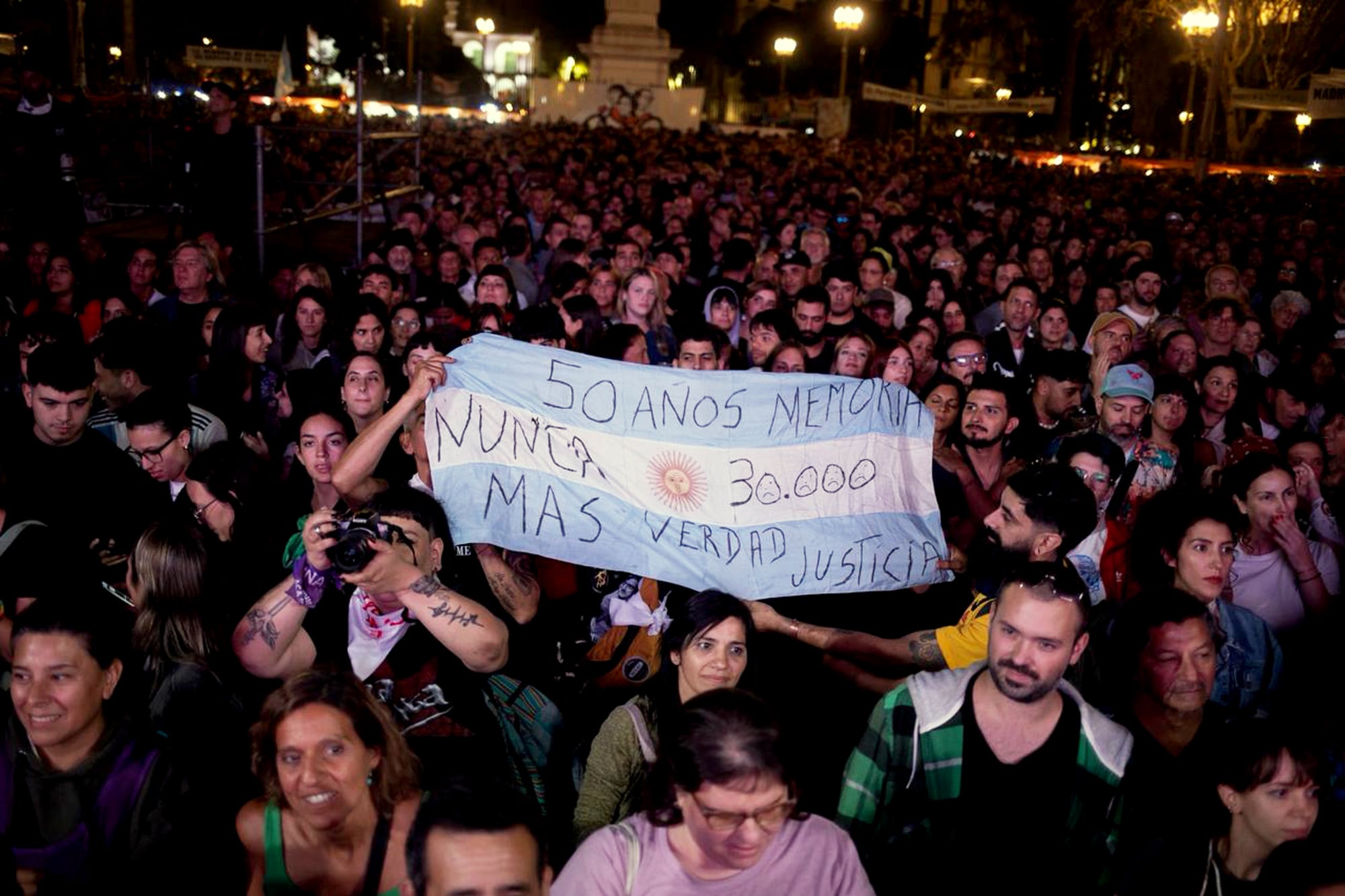 Vigilia por el acto del 24 de marzo en la Plaza de Mayo