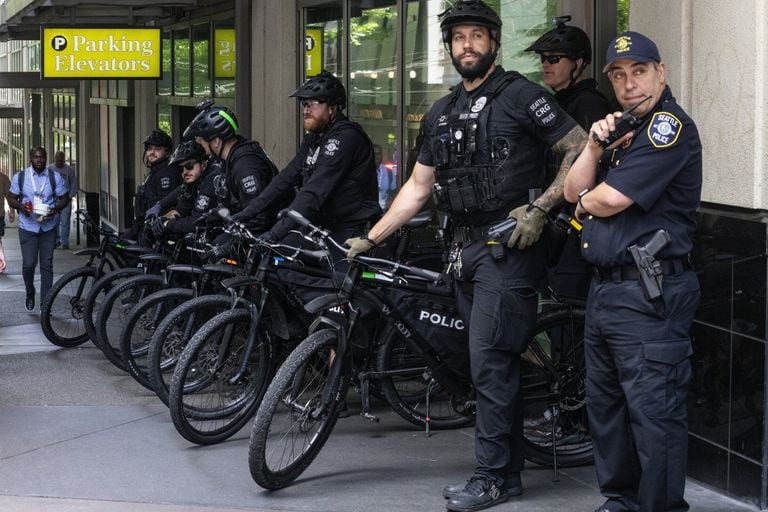 Agentes del Departamento de Policía de Seattle