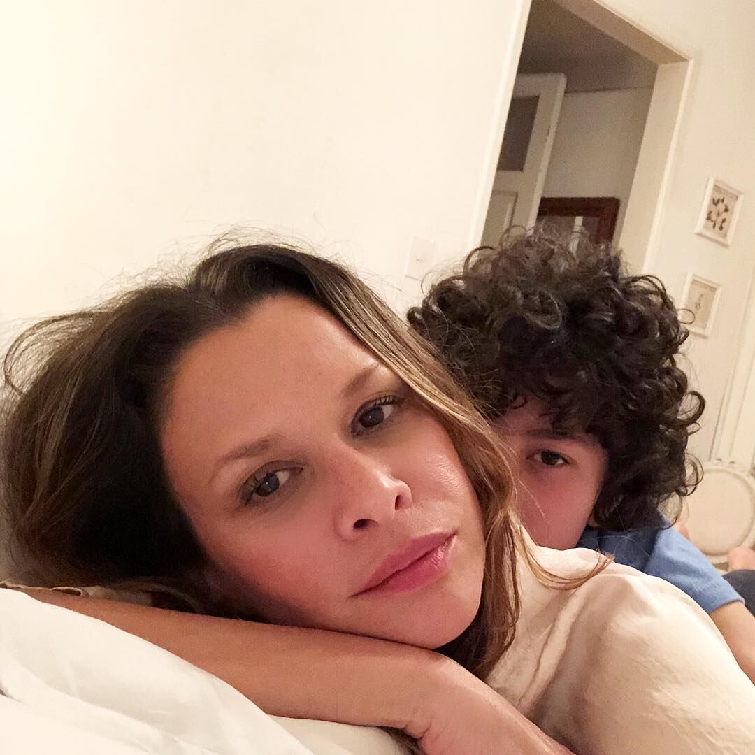 Ortega contó en Almorzando con Juana (eltrece) que su hijo quiere ser Personal Trainer (Foto: Instagram @petitjotao)