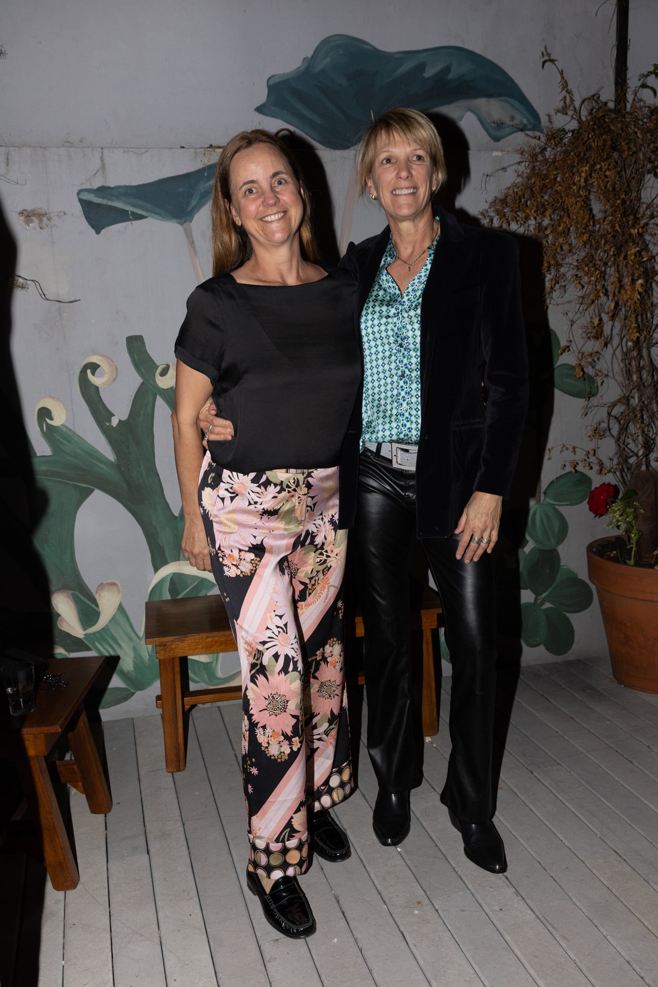 Marina Braun (hija de Fini Travers) y Nanne Kostner de Braun, casada con Diego Braun, hijo de Julia Elena Blaquier