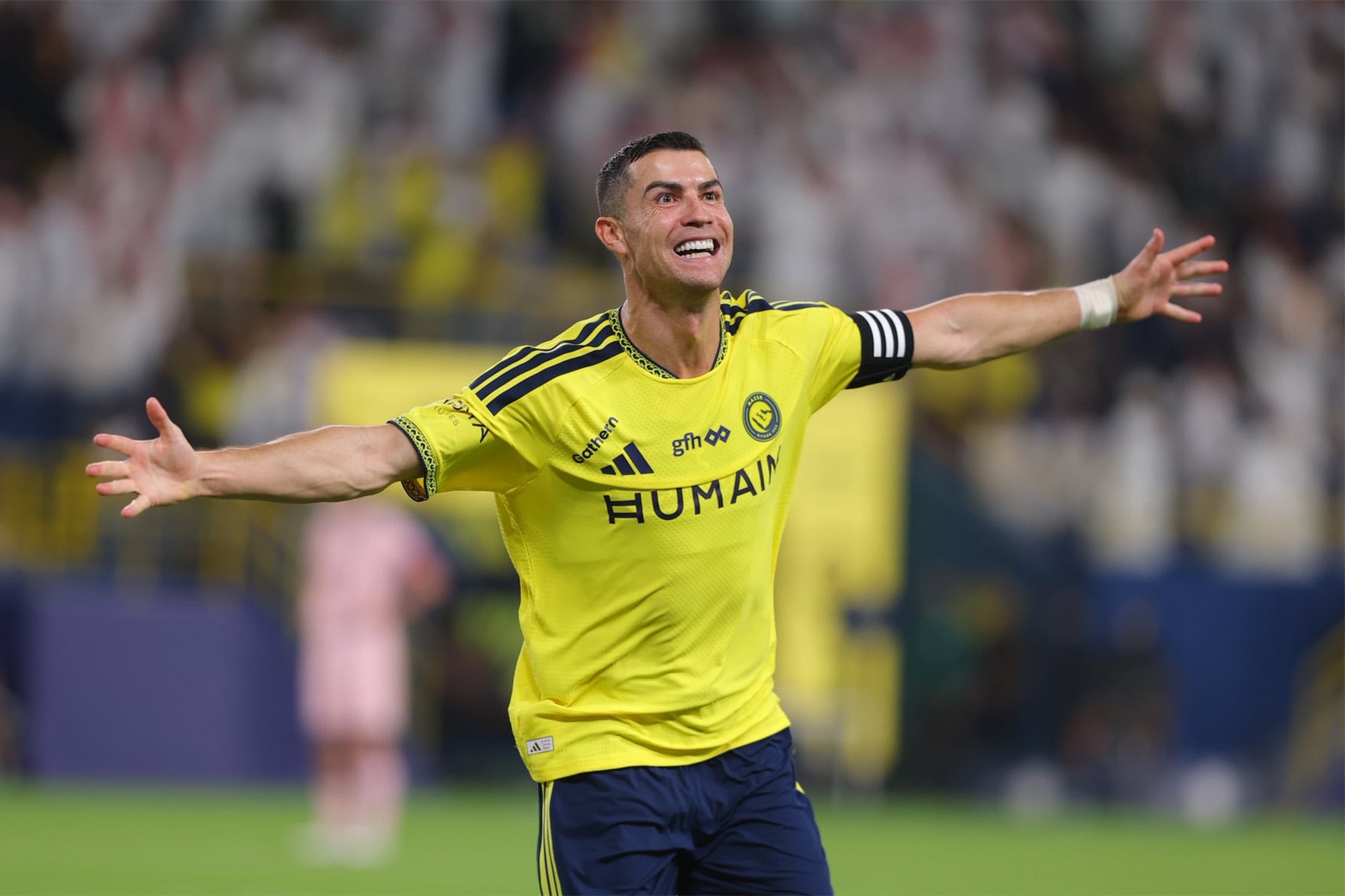 Cristiano Ronaldo marcó un hat-trick tras ganar el premio BOAT y celebrarlo en sus redes