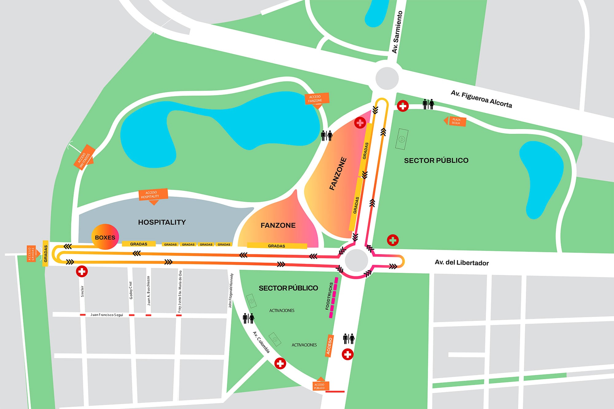 Recorrido que hara Franco Colapinto