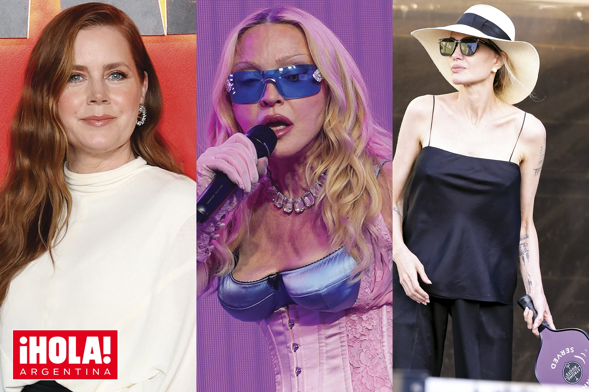 Qué se sabe de… Amy Adams y un parecido que sorprende, la aparición sorpresa de Madonna y Angelina Jolie, del cine a la cancha