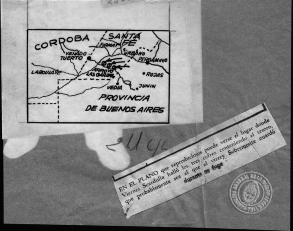 El mapa hecho por Scardulla