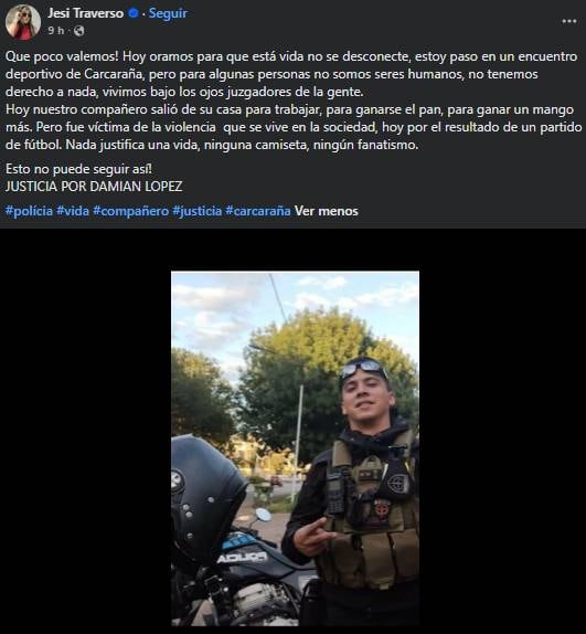 Un policía de Santa Fe está en estado crítico tras ser gravemente herido en un partido de fútbol.