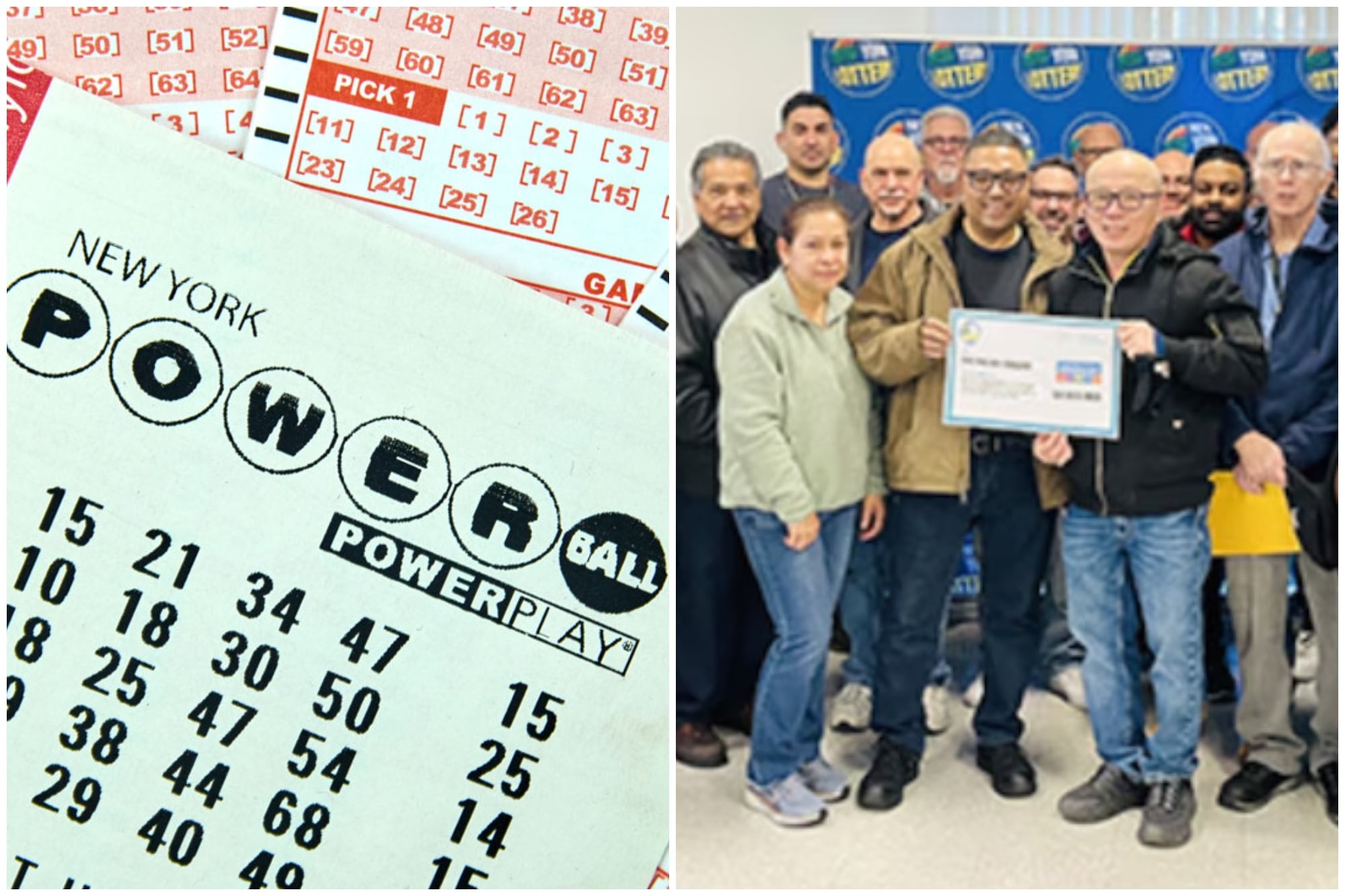 En Nueva York: compraron un ticket de Powerball entre 29 personas y así se dividieron el premio de US$1 millón
