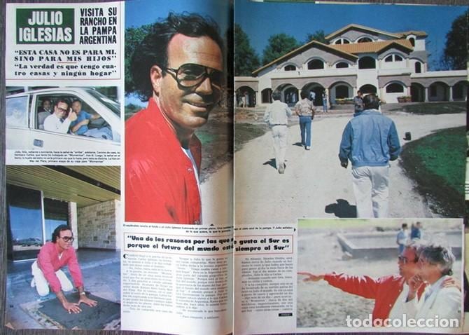 La visita de Julio Iglesias a su estancia Momentos, en plena obra, en 1985, en la revista ¡HOLA!