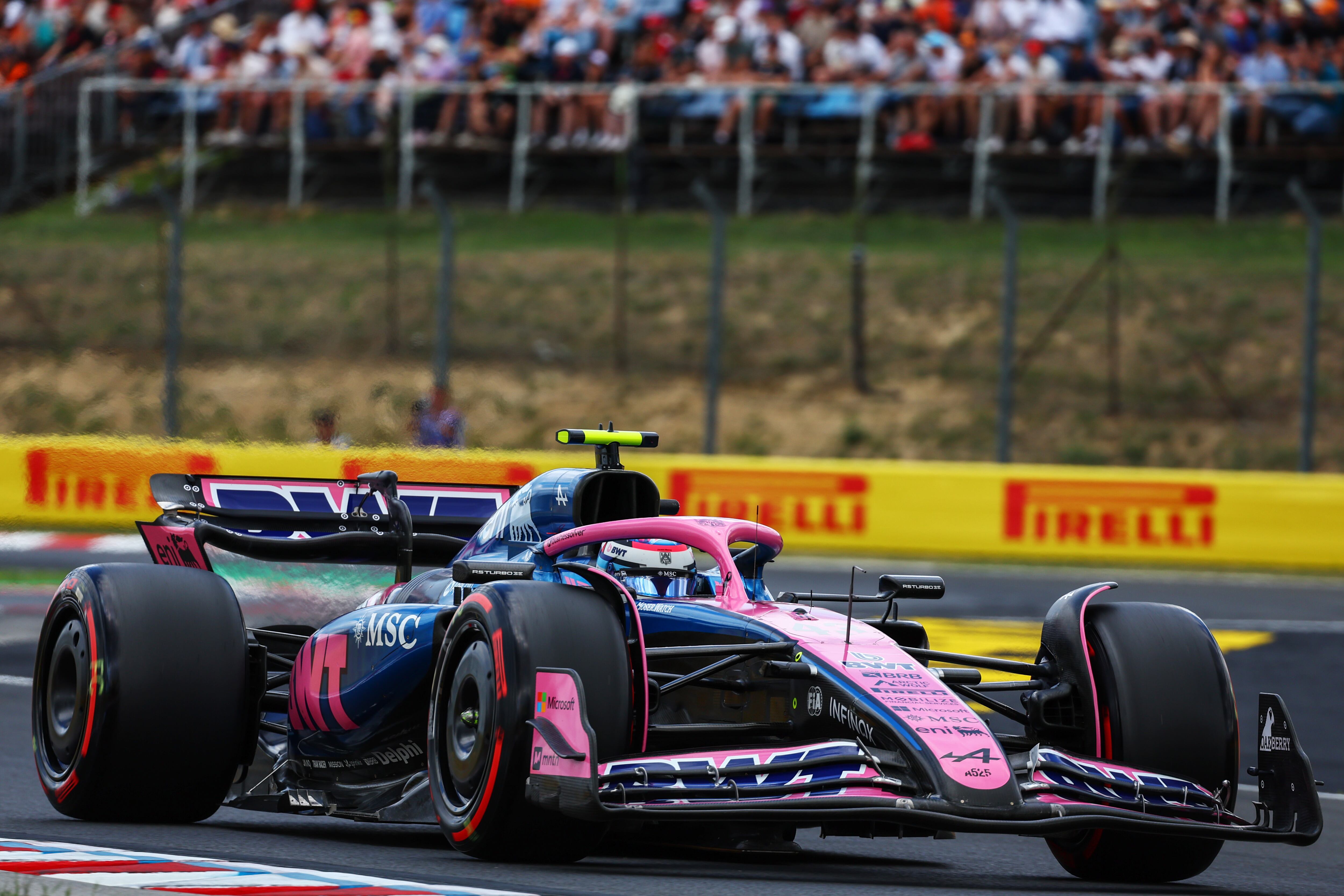 Franco Colapinto, durante la FP2 en Hungría