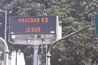 "Navidad es Jesús": por qué los carteles amanecieron con ese mensaje