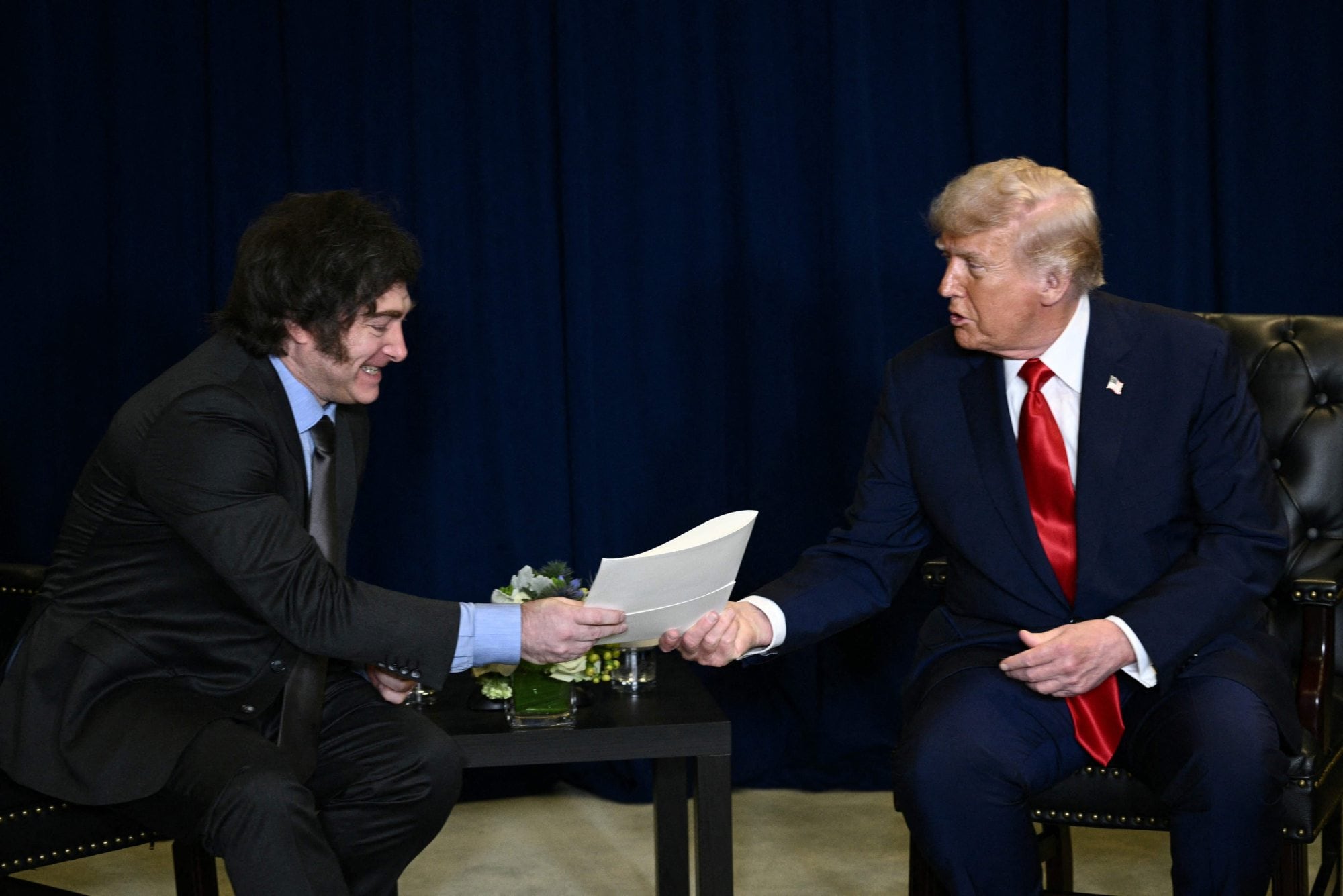 Milei y Trump escenificaron su alianza en Nueva York