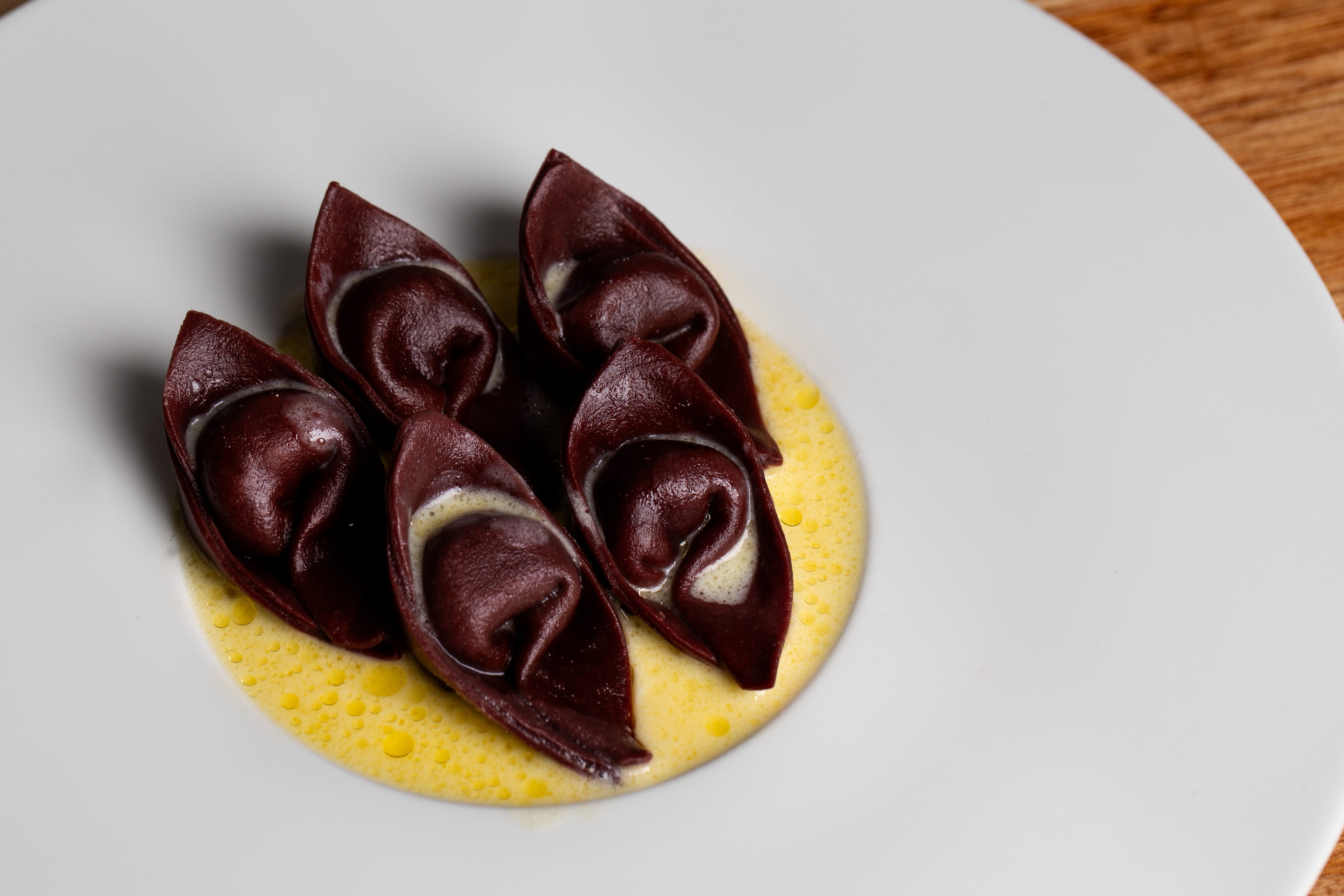Cappellacci de queso azul