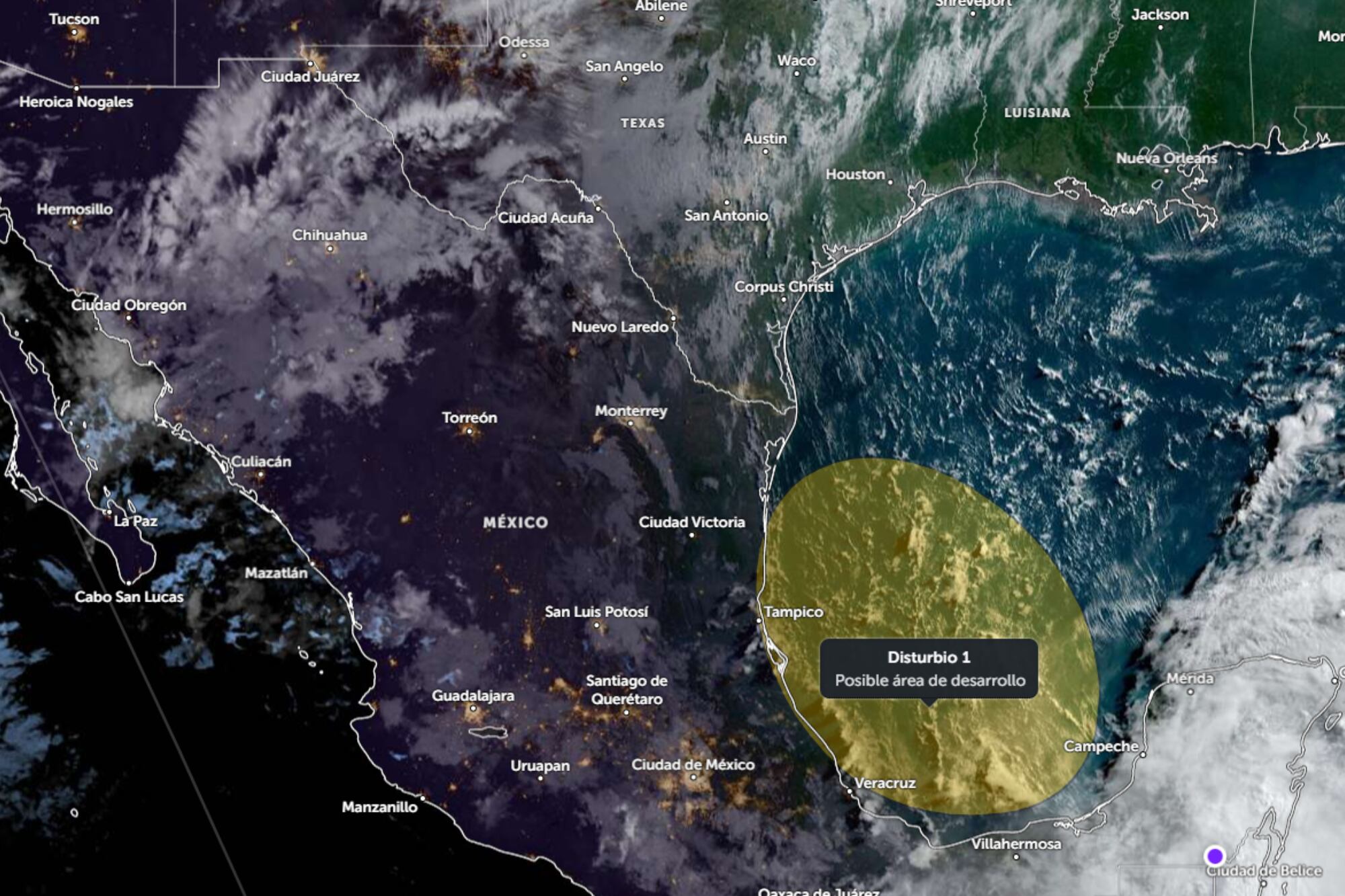 México en alerta: la zona del golfo que permanecerá bajo vigilancia durante la temporada de huracanes